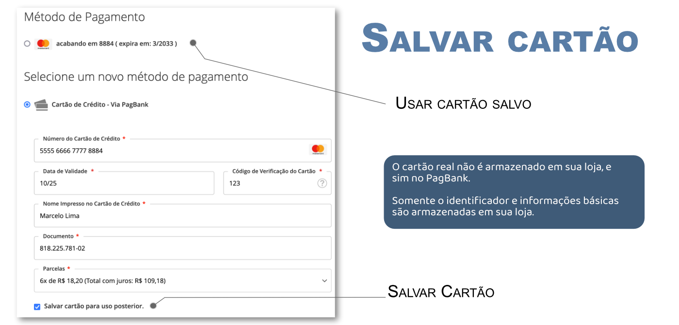 Salvar Cartão